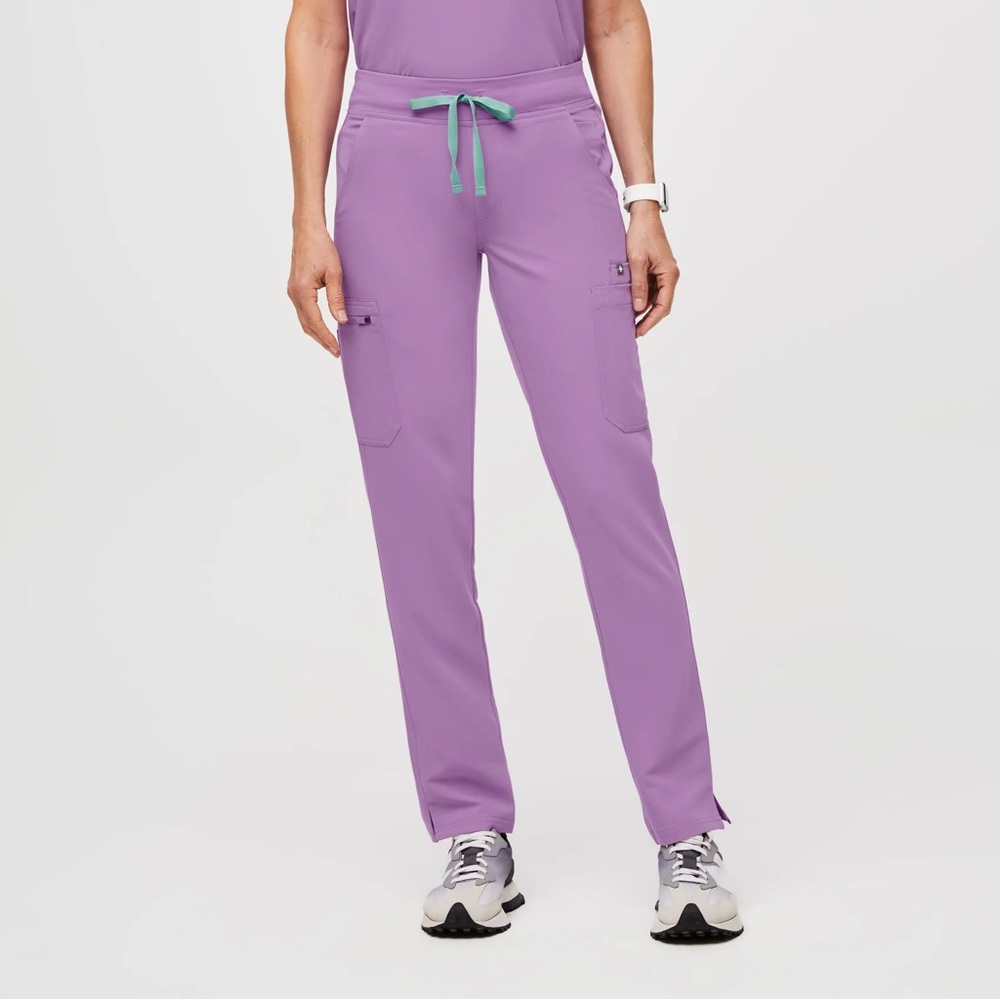 Figs Yola High Waisted Scrub Pants - Lilac Dawn, XL Petite